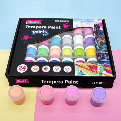 Tempera Paint in pots with display box