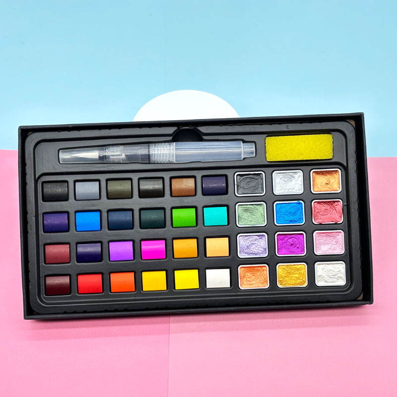 Solid Watercolor in metal tin