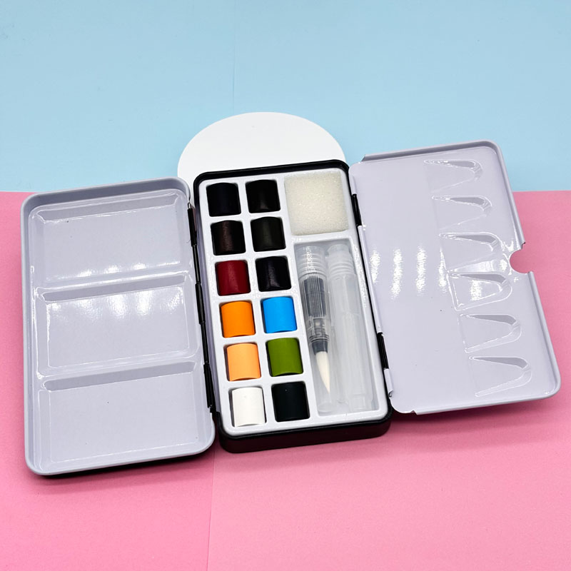 Solid Watercolor in metal tin