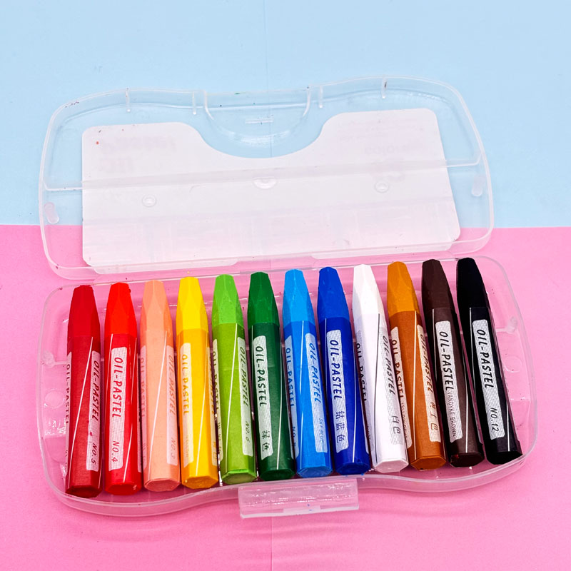 Hexagonal Oil Pastel in PP box