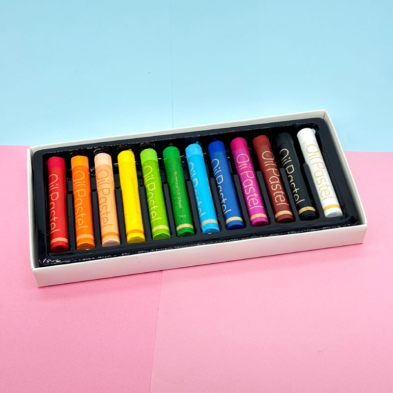 Round Oil Pastel in Paper box 