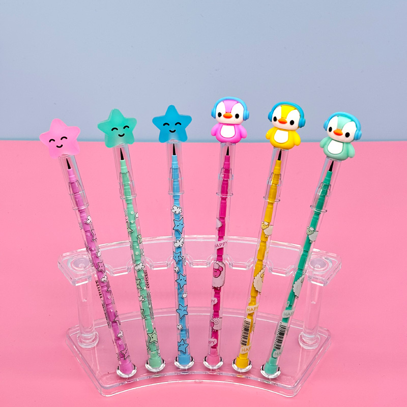 Pop-up Pencil with figured topper