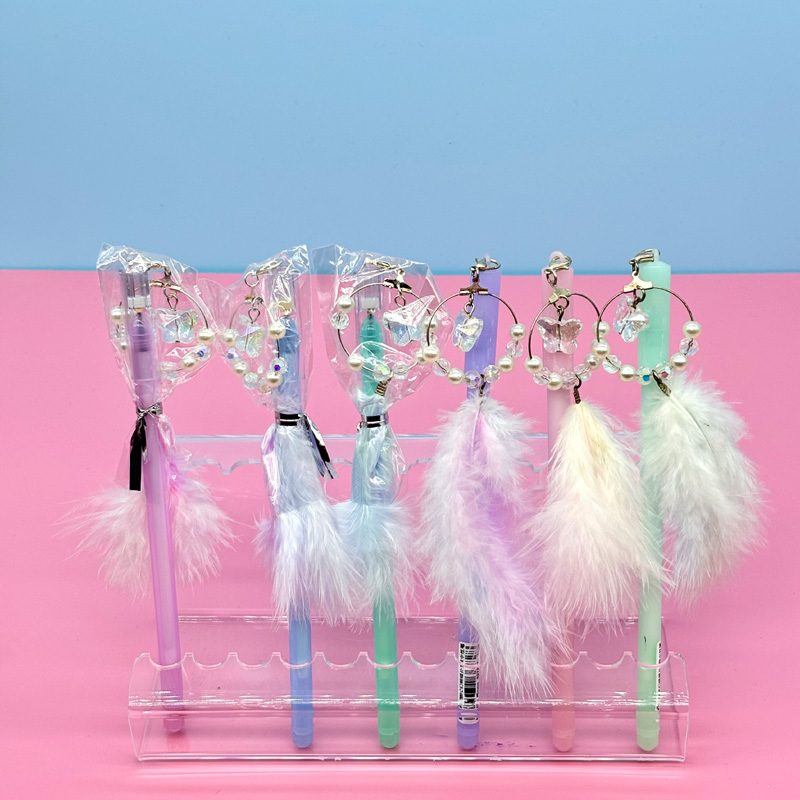 Novelty Pen with feather pendance