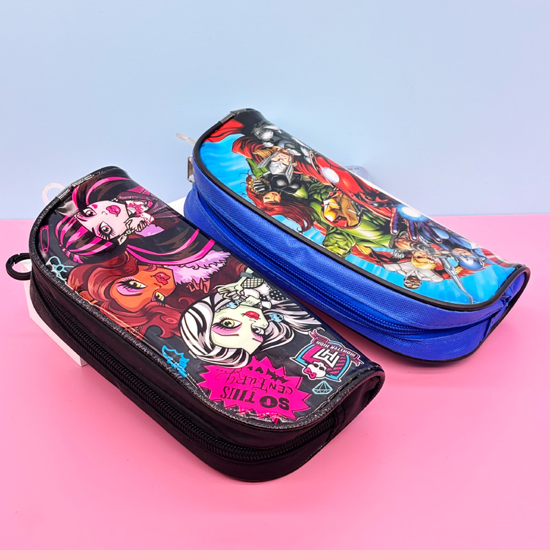 PVC pencil case with  printed design