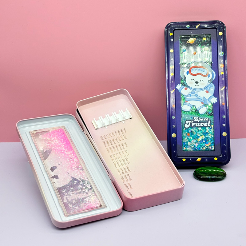 Metal tin pencil case