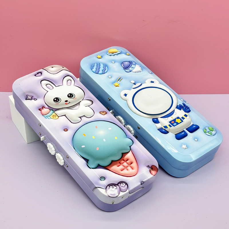 Metal tin pencil case