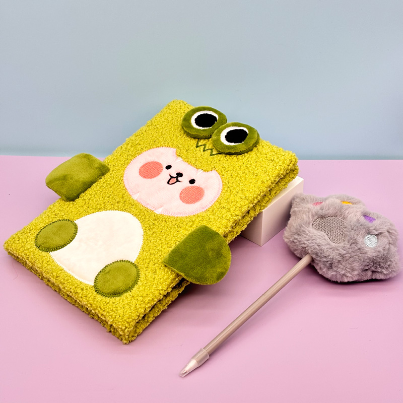 Plush cover note book 