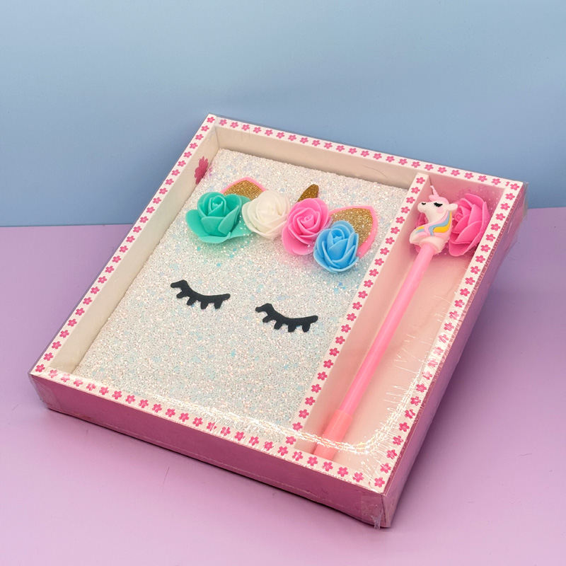 Notebook with pen in gift box