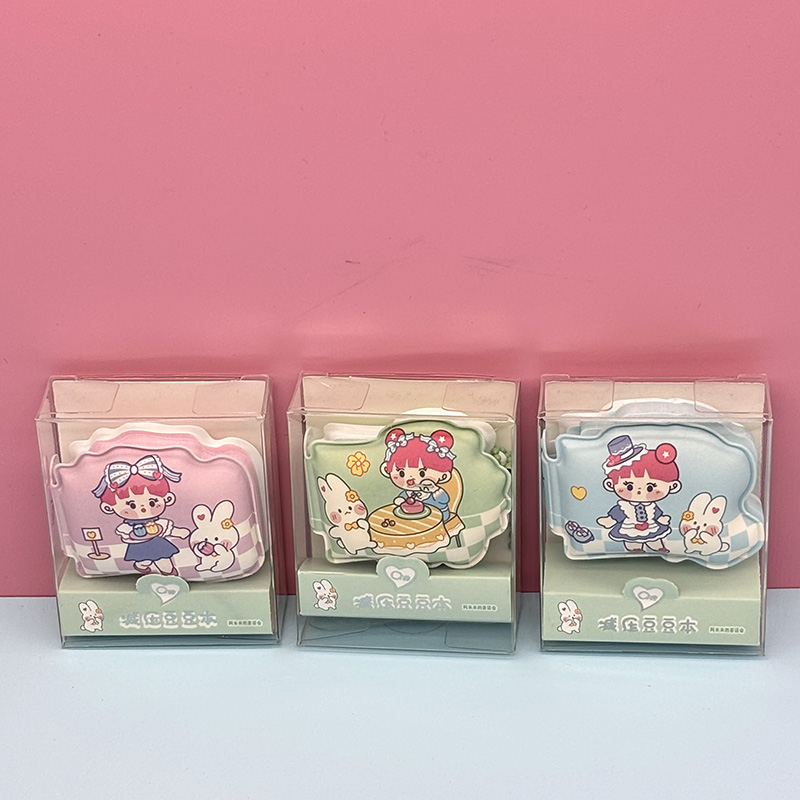 Puffy mini note book with keyring